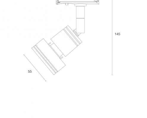 Common Two Schienenstrahler LED