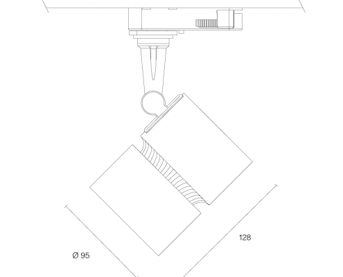 Point LED-Schienenstrahler