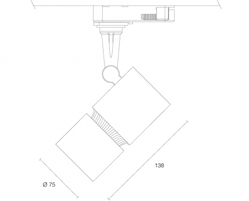 Point LED-Schienenstrahler