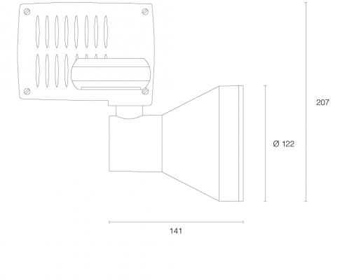 Quadrato LED-Schienenstrahler