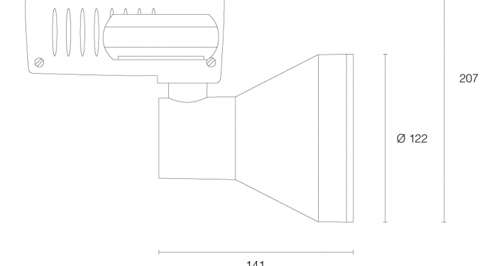 Quadrato LED-Schienenstrahler