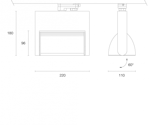 Wally Track LED-Schienenstrahler